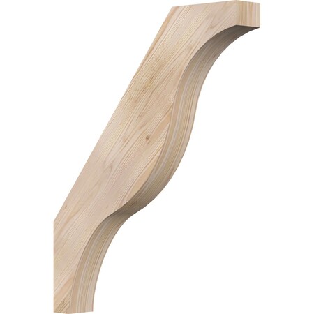 Ekena Millwork 3 1/2"W x 24"D x 30"H Funston Smooth Knee Brace, Douglas Fir BRC04X24X30FST00SDF